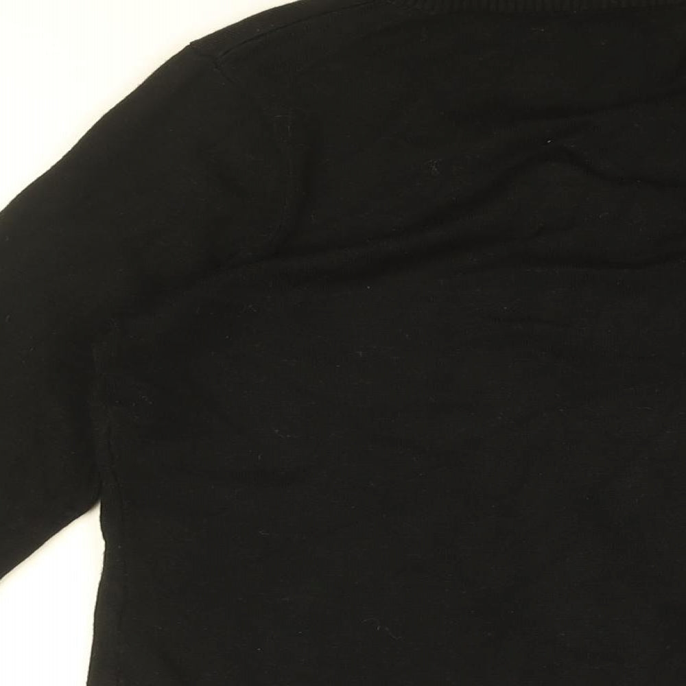 Adrianna Papell Womens Black Geometric Viscose Basic Blouse Size S Collared - Houndstooth