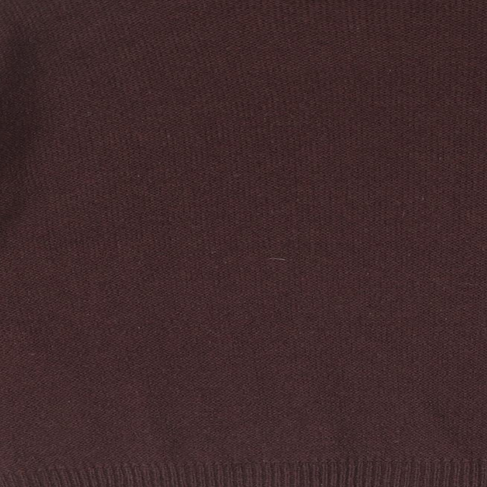 Brave Soul Womens Brown Round Neck Acrylic Pullover Jumper Size M