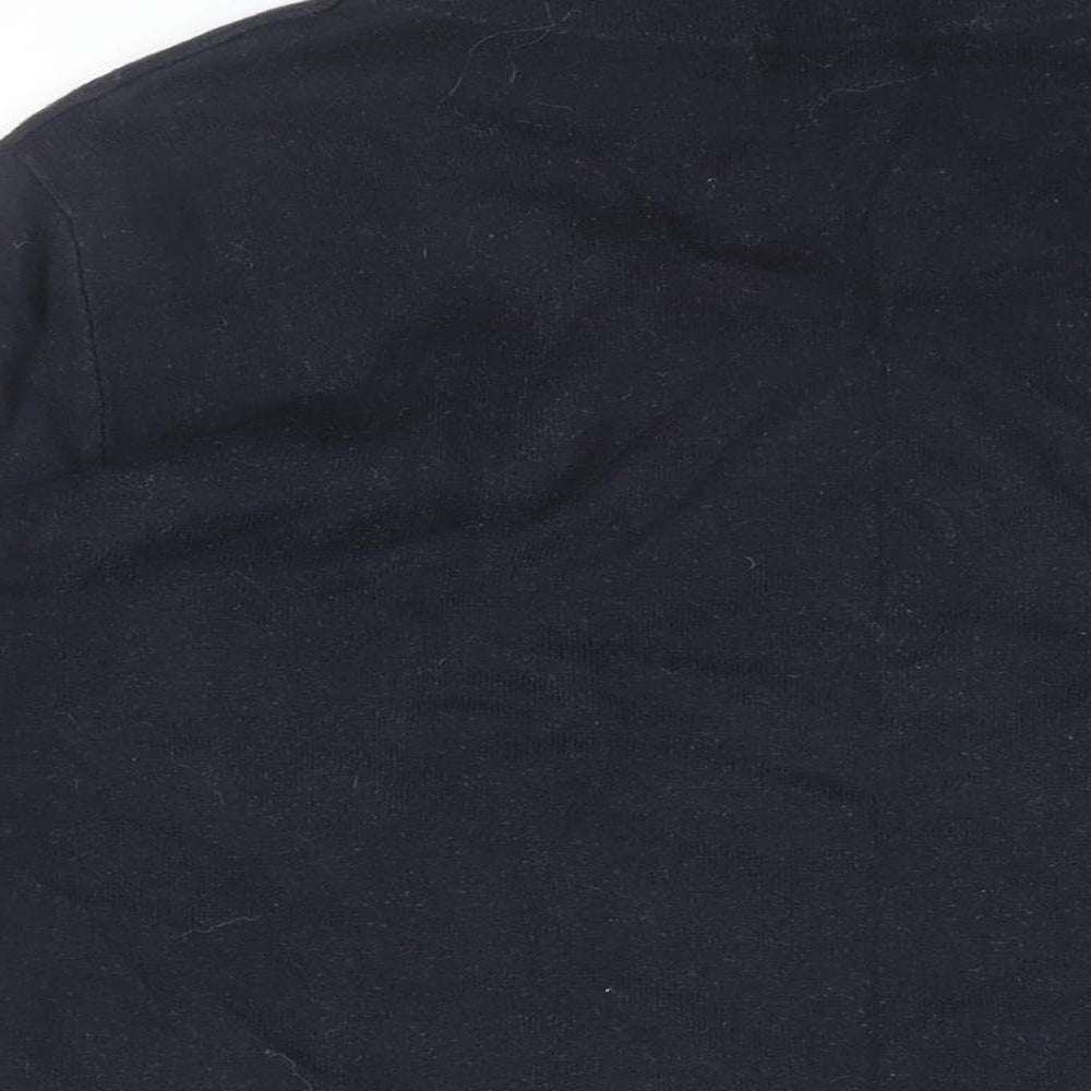 ESpirit Womens Blue High Neck Cotton Pullover Jumper Size M