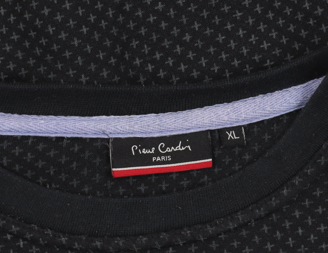 Pierre Cardin Black XL Pullover Sweatshirt - Graphic Logo