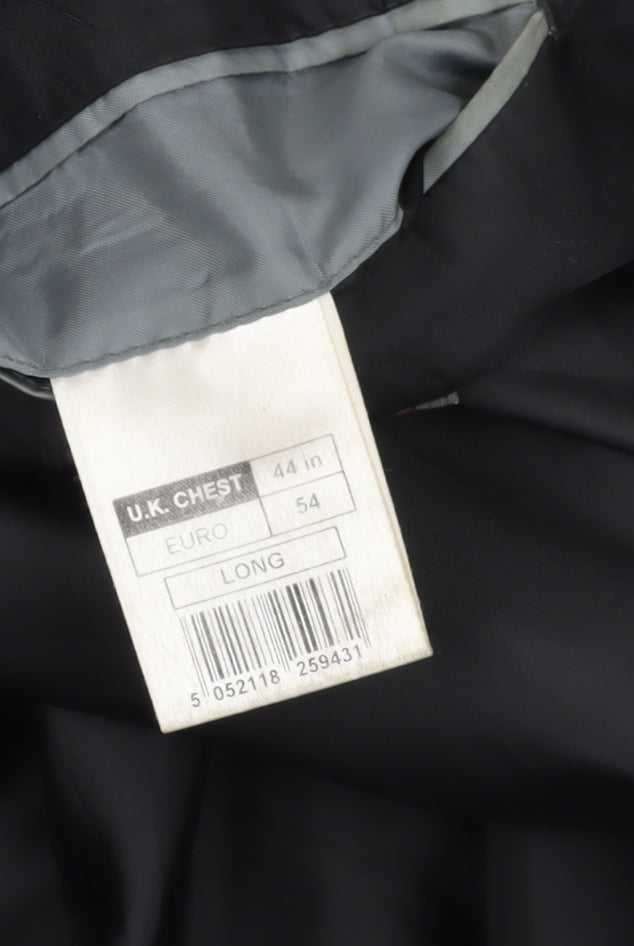 Classic Black Men's Blazer, Size 44, Elegant Style