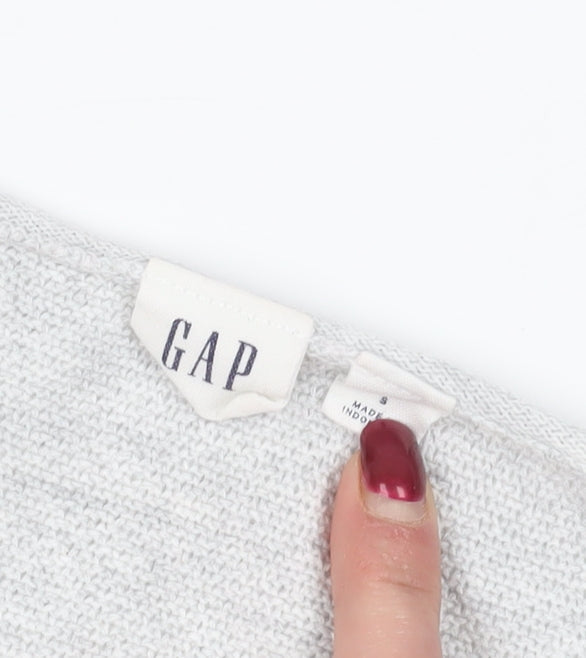 Gap Grey V-Neck Pullover Jumper, Size S