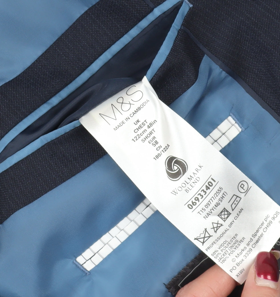 Marks & Spencer Men's Blue Blazer XL