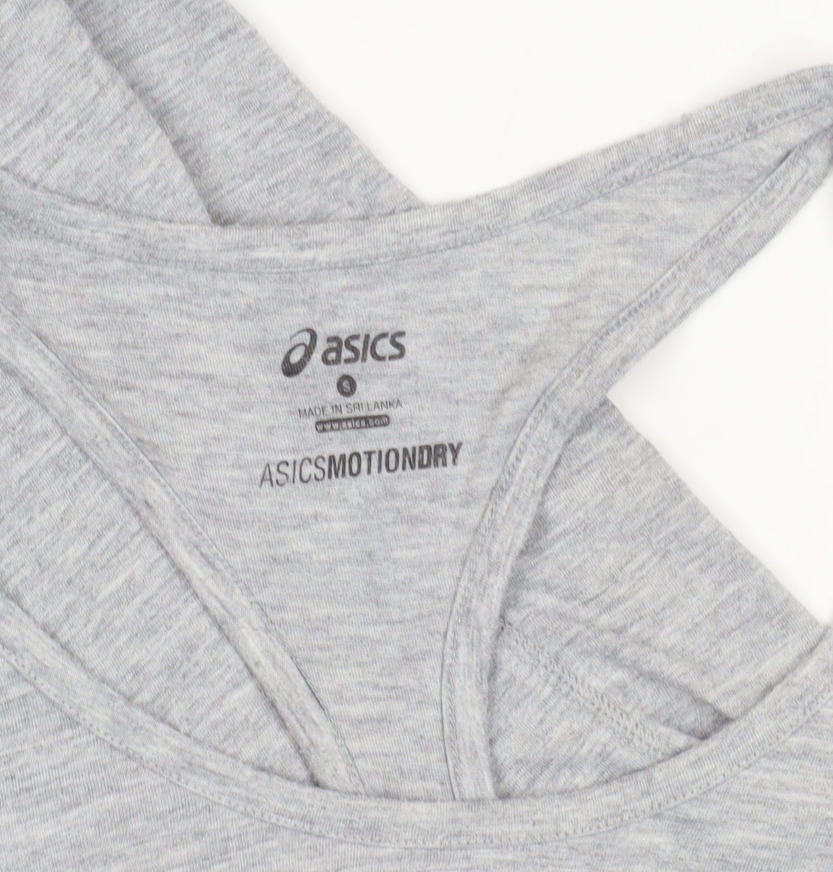 Asics Women's Grey Racerback Athletic Tank Top Small