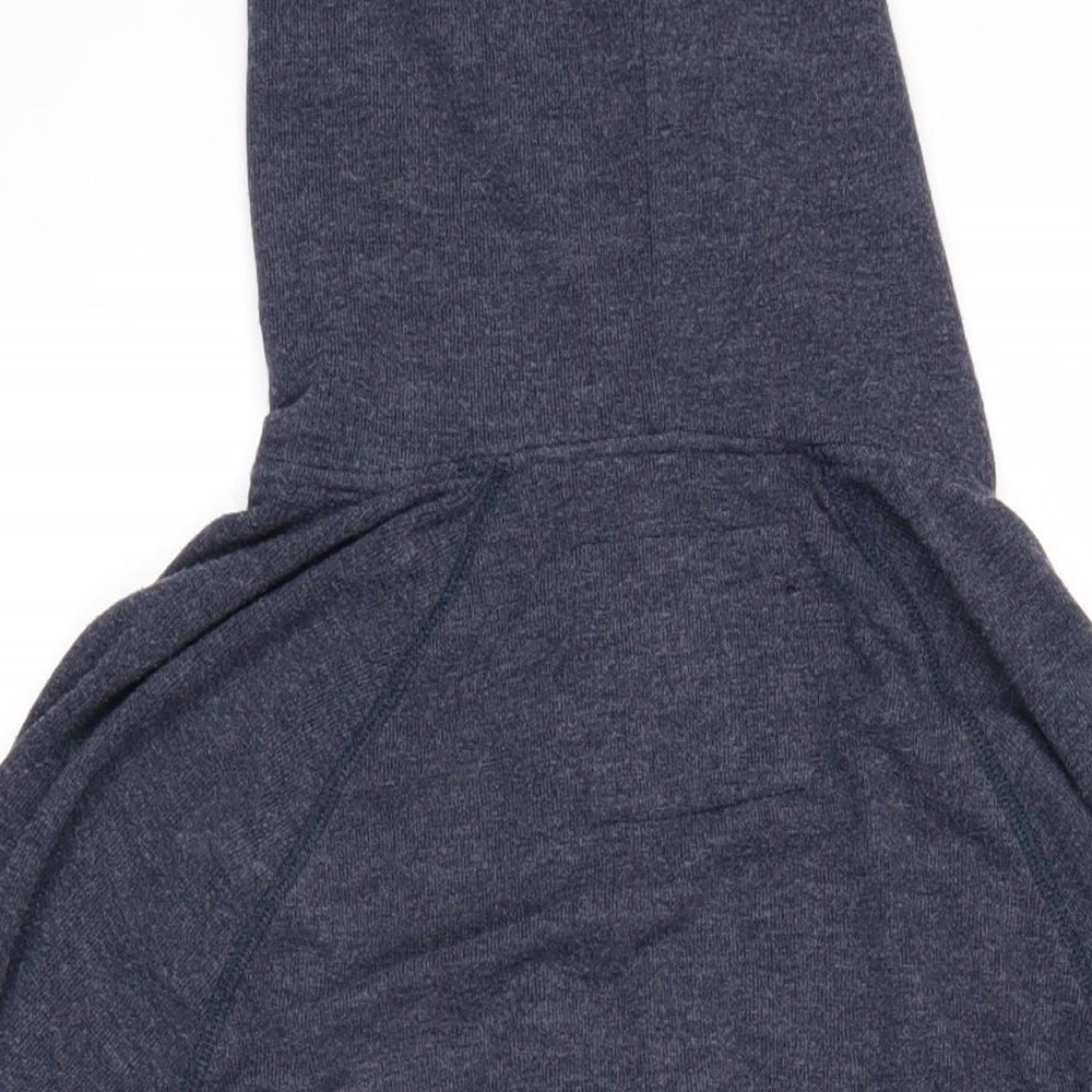 Abercrombie & Fitch Womens Blue Polyester Full Zip Hoodie Size L Zip
