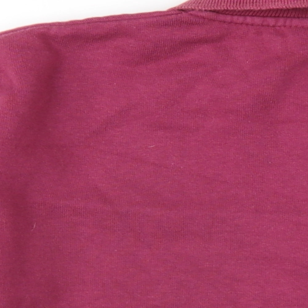 EWM Womens Pink Cotton Pullover Sweatshirt Size 18 Button