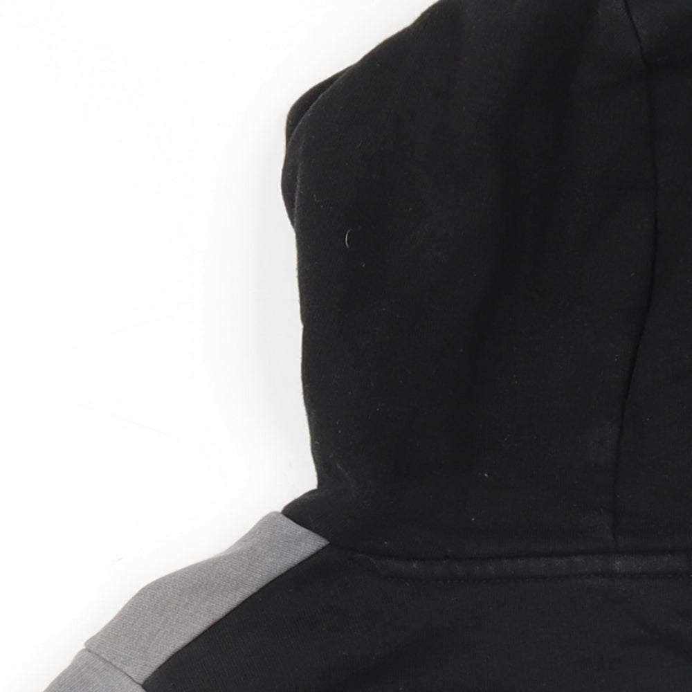 Closure Boys Black Cotton Pullover Hoodie Size 7-8 Years Pullover