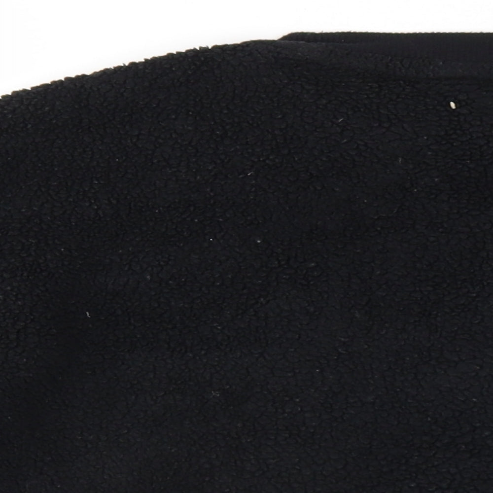 Brand and care label for Star Wars men’s black polyester pullover sweatshirt, size S