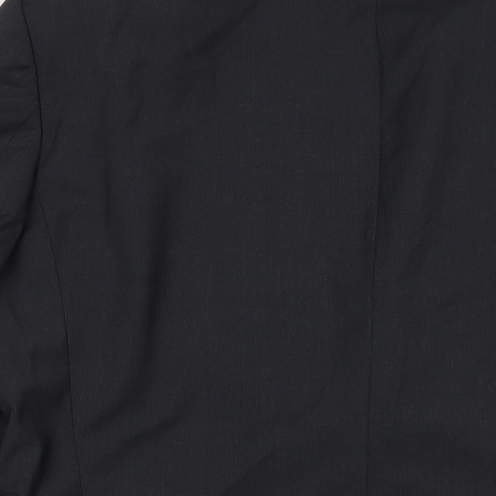 BOSS Mens Grey Wool Jacket Suit Jacket Size 44 Regular