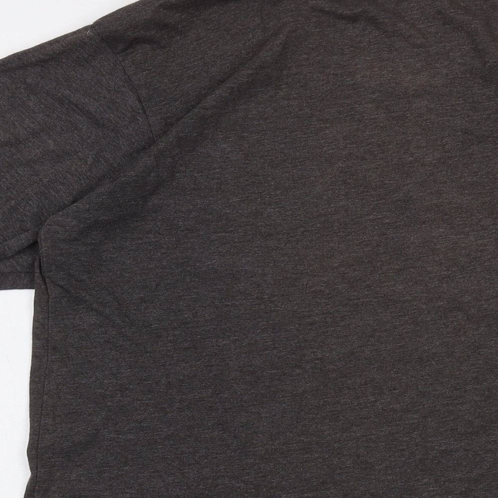 Buccaneers Mens Grey Polyester T-Shirt Size L Crew Neck