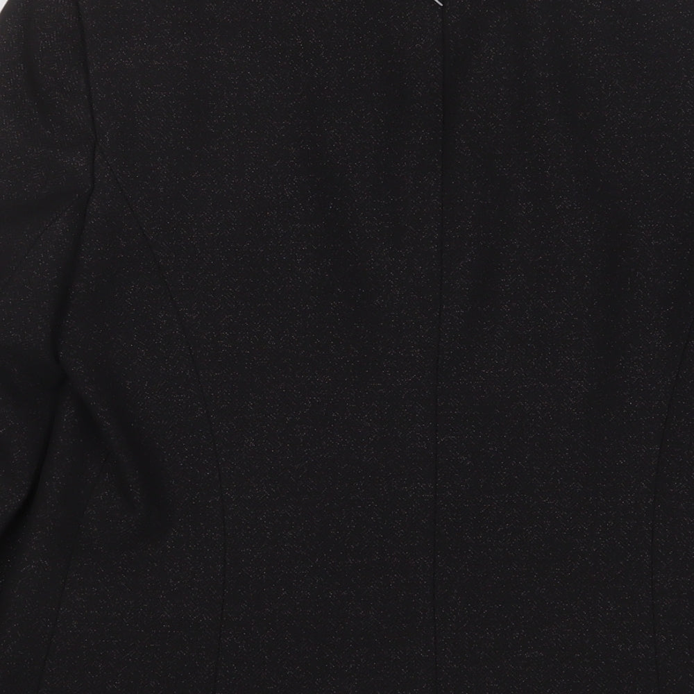 Principles Womens Black Jacket Blazer Size 12 Button
