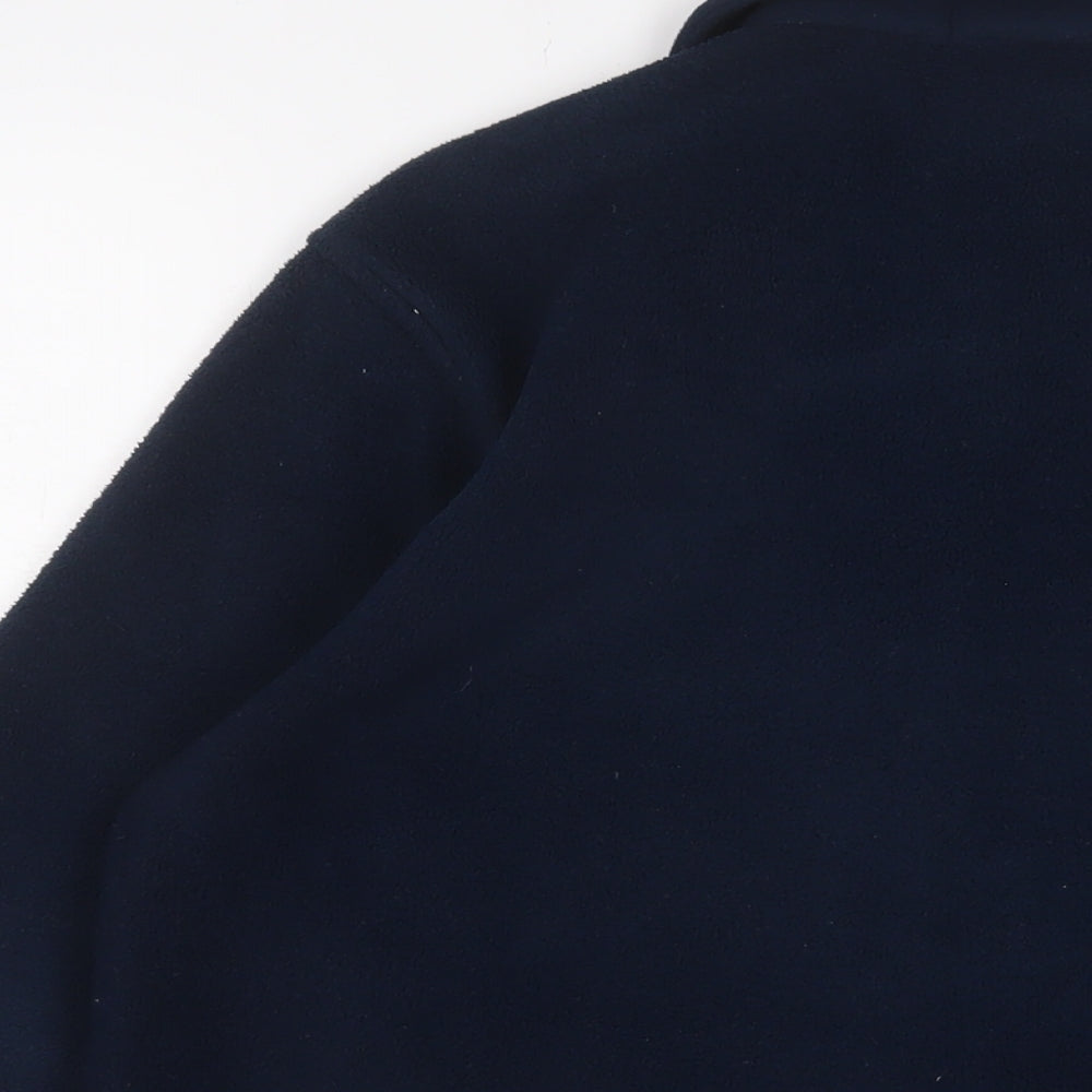 Giordano Mens Blue Polyester Pullover Sweatshirt Size XS - Button up