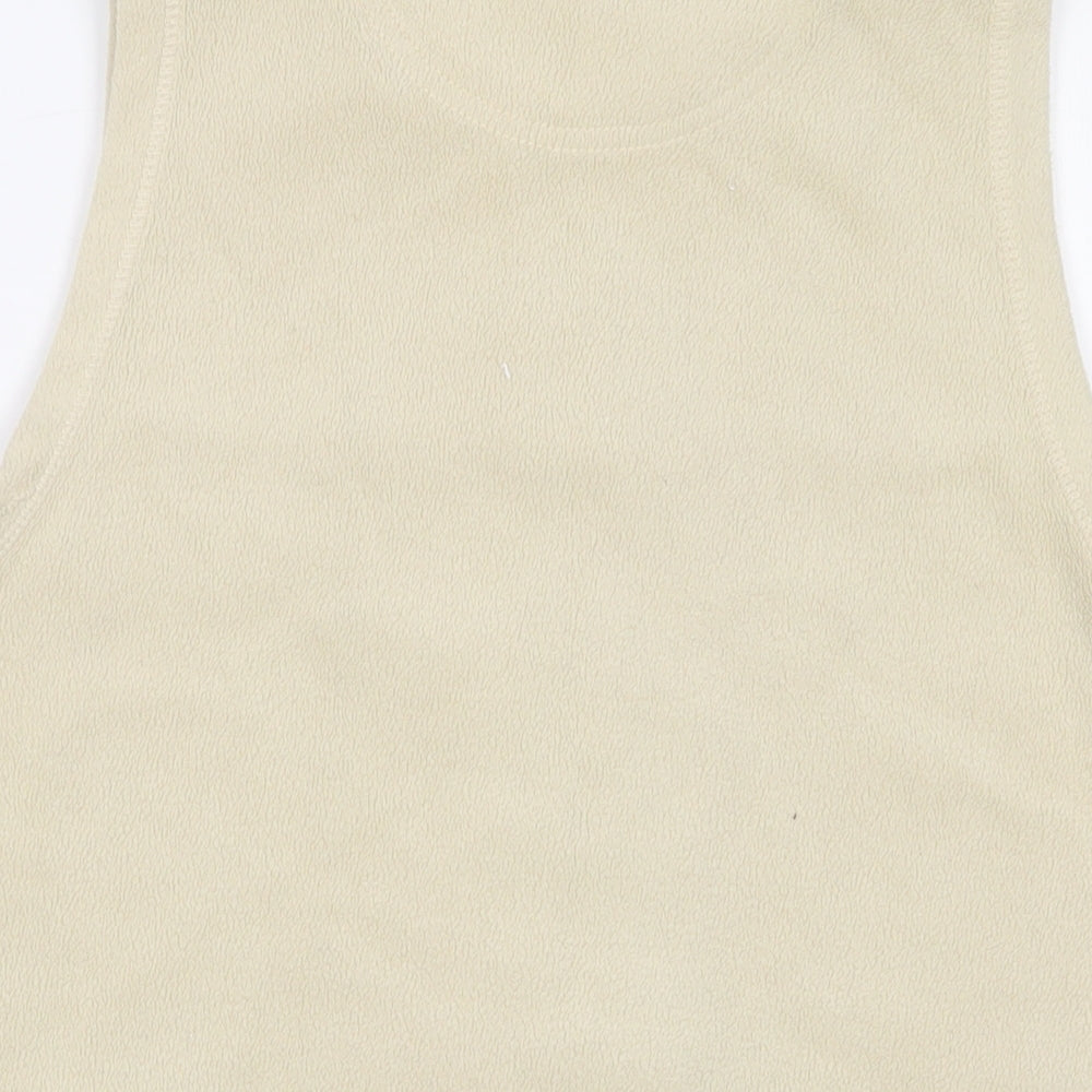 EWM Womens Beige Gilet Jacket Size S Zip - 10/12