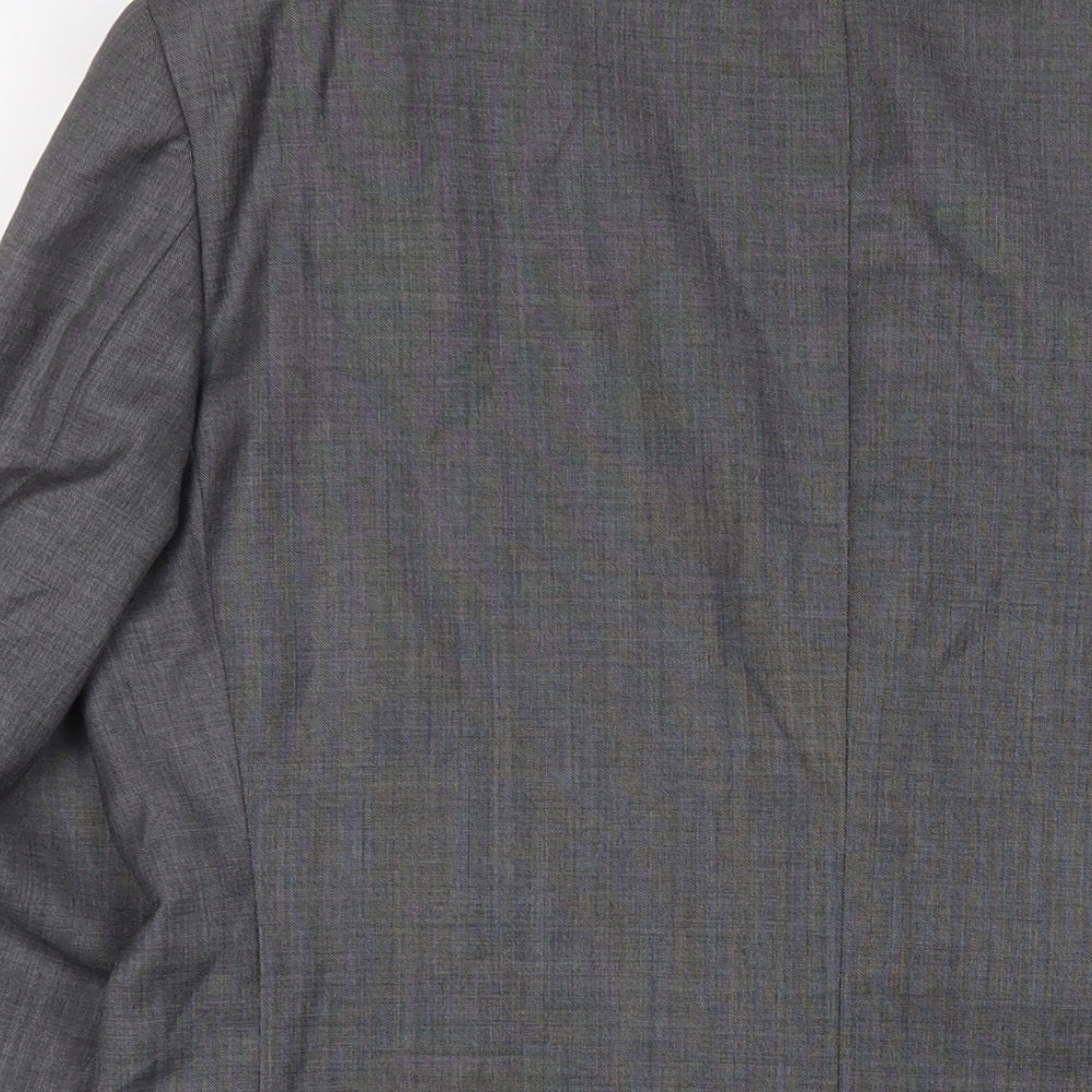 Marks & Spencer Mens Grey Wool Jacket Suit Jacket Size 38 Regular