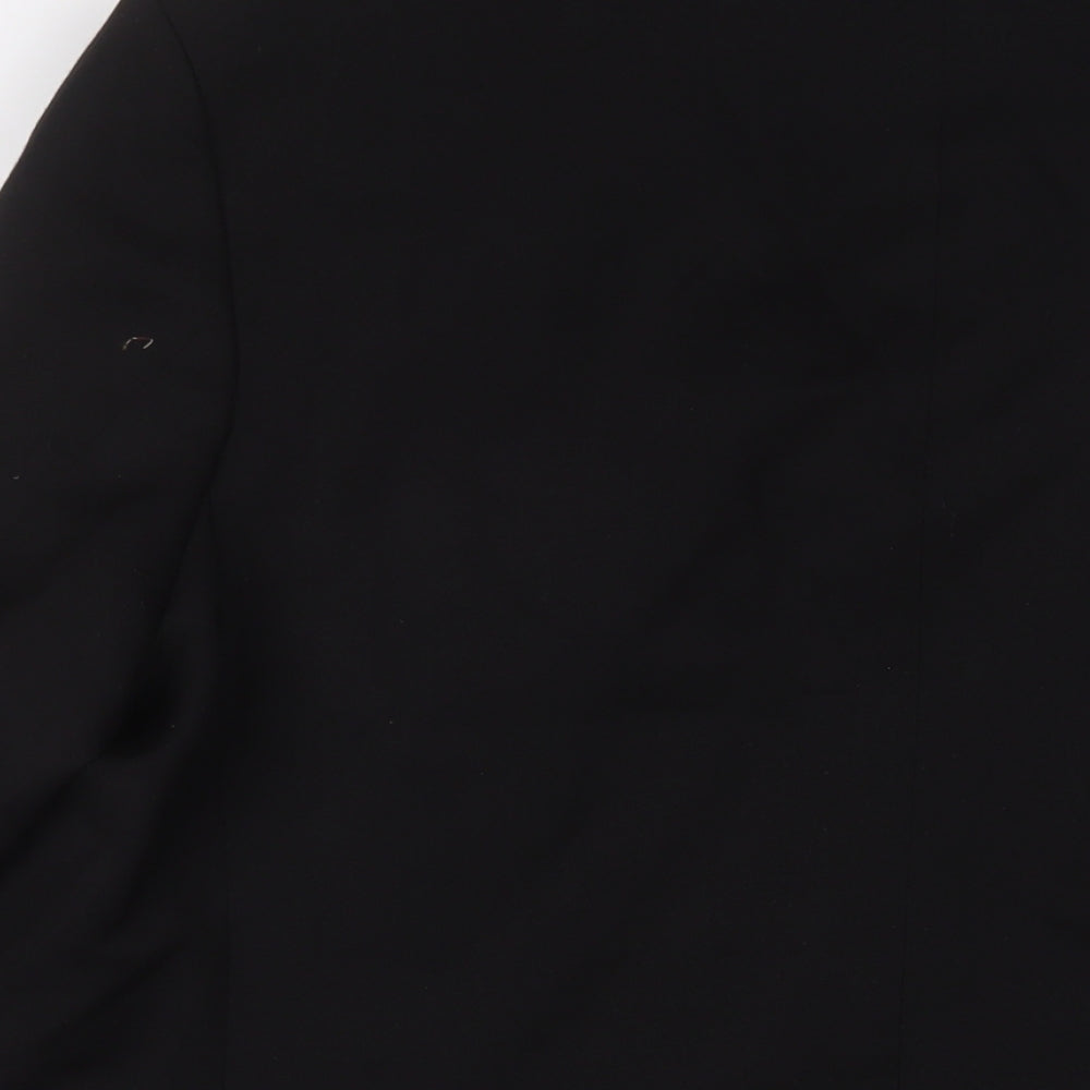 Carl Stuart Mens Black Polyester Jacket Suit Jacket Size 44 Regular