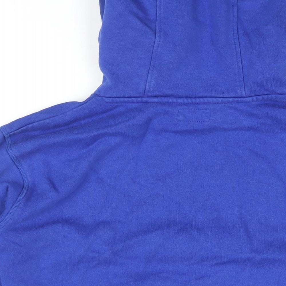 Next Boys Blue Cotton Pullover Hoodie Size 8 Years Pullover