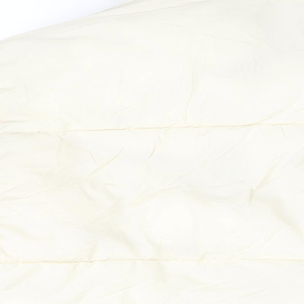 Topshop Womens Ivory Puffer Jacket Coat Size 8 Zip