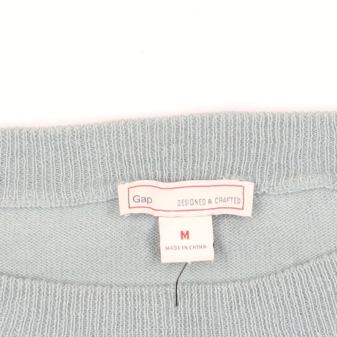 Gap Women's Blue Relaxed Pullover Jumper - Medium