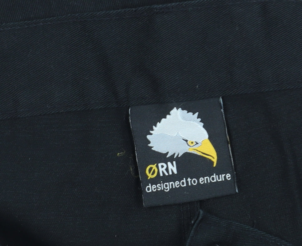 ORN Men's Black Dress Pants Size 38S Straight Leg