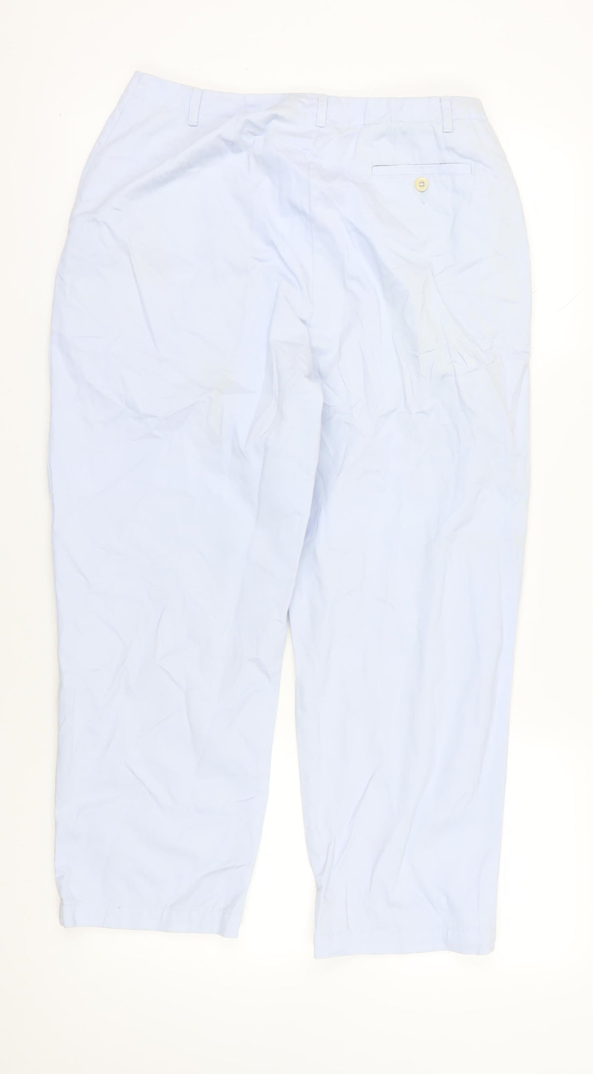Lands' End Women's Blue Chino Trousers Size 14