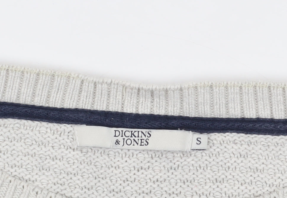 Dickins & Jones Grey Cotton Women's Jumper, Size S