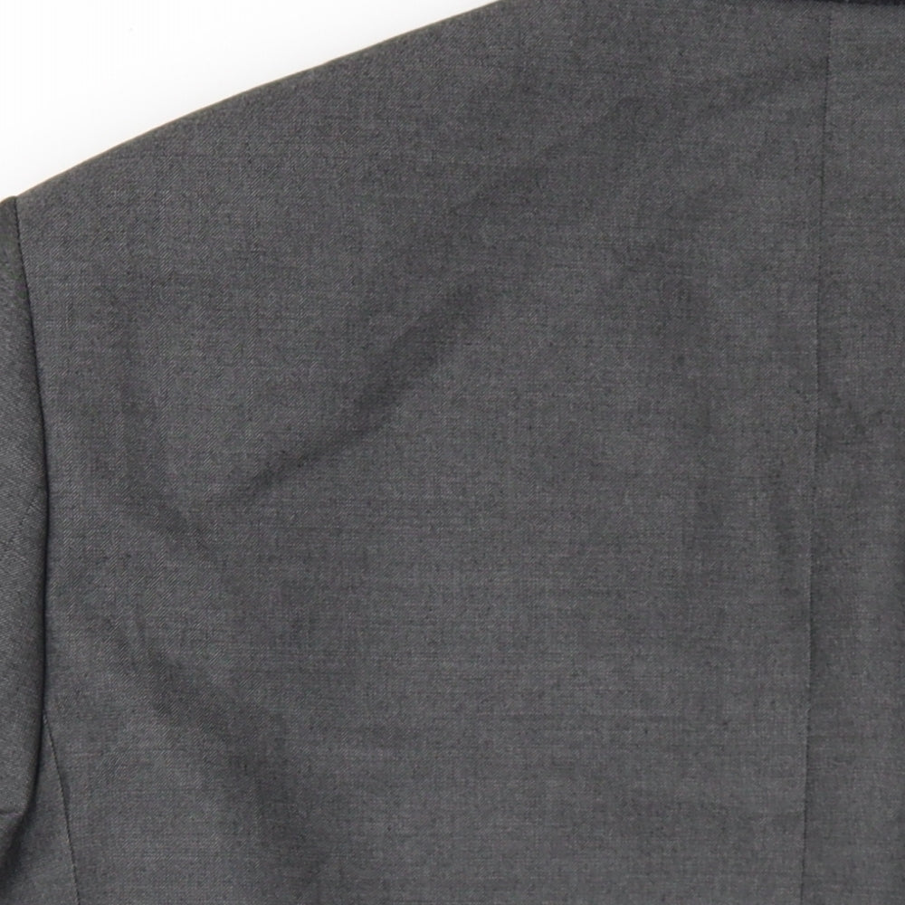 Taylor & Wright Mens Grey Polyester Jacket Blazer Size 38 Regular