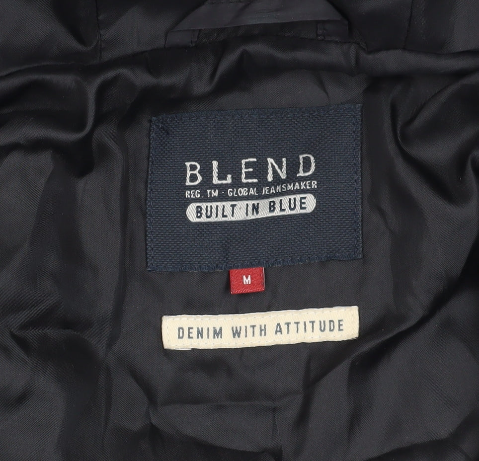 Blend Men's Black Puffer Waistcoat - Size M