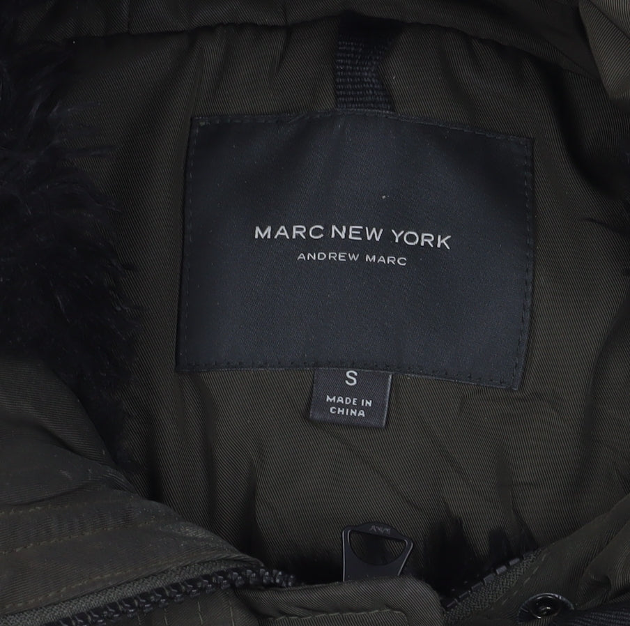 Marc New York Women's Green Parka Coat S