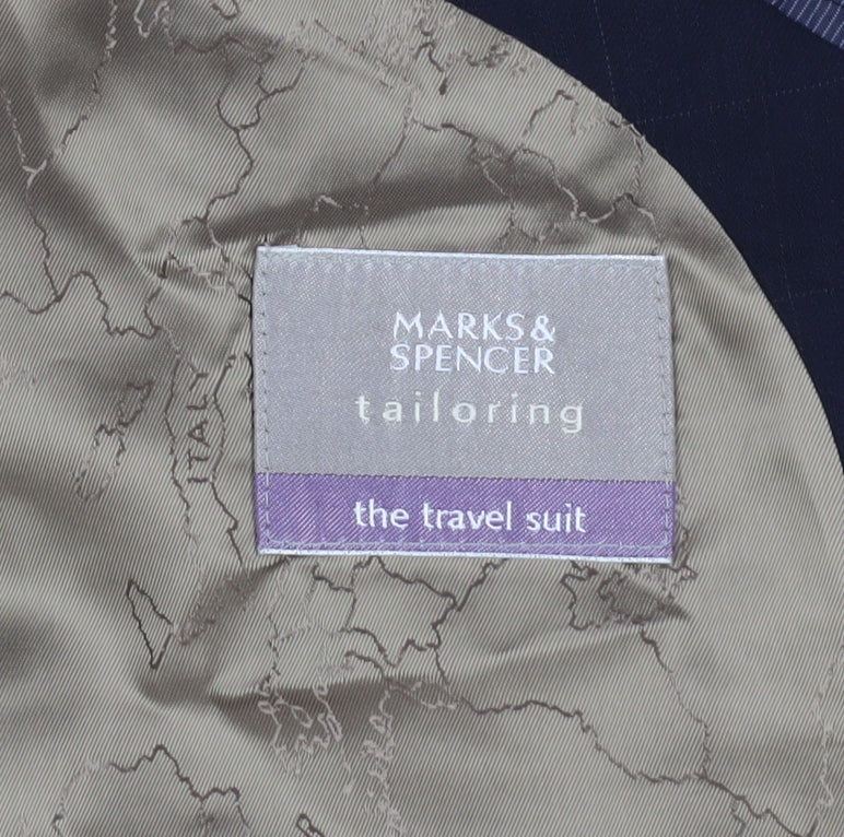Marks & Spencer Men's Blue Blazer M 40 Travel Suit