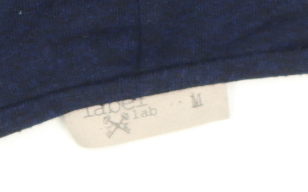 Label Lab Women's Blue Tunic Blouse, Size M, Round Neck