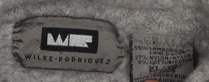 Wilke Rodriguez Grey Lambswool Pullover Jumper XL Unisex