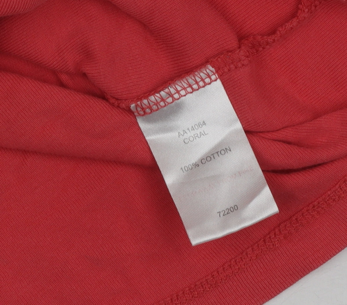 Cotton Traders Women's Red Basic T-Shirt Size 12