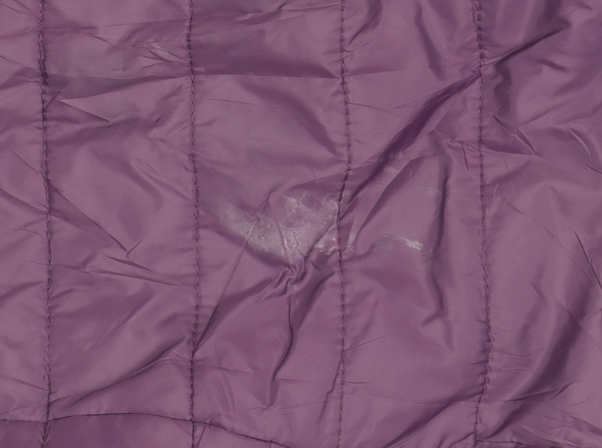 Peter Storm Women's Purple Puffer Jacket, Size 4, Hooded