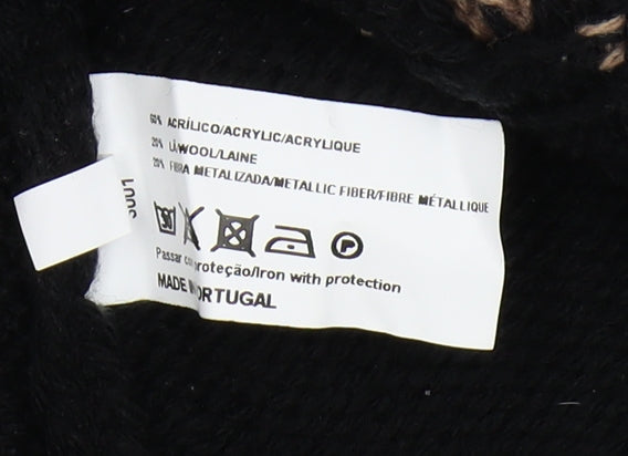 Ruga Women's Black Stars Pullover Jumper, M