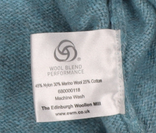 Isle Women's Blue Cable-Knit Jumper, Medium