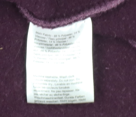 Regatta Women's Purple Zip Jacket Size 12 Casual