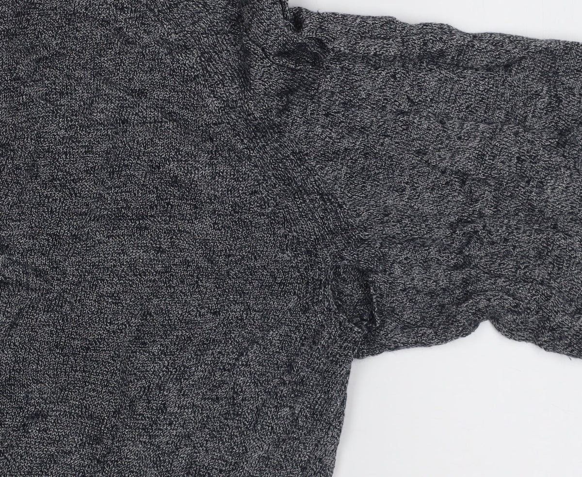 J.Crew Women's Grey Knit Jumper M Long Sleeve Crew Neck
