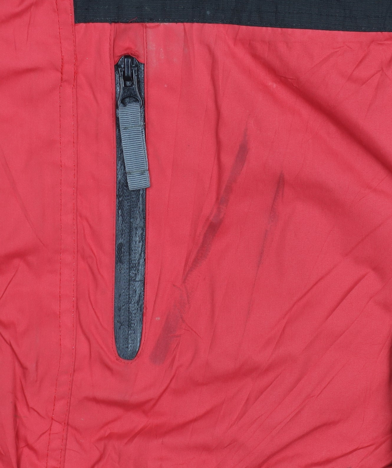 Crane Sports Men's Red Black Hooded Anorak Jacket XS