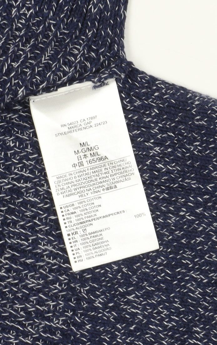 Gap Women's Blue Chunky-Knit Pullover Jumper M