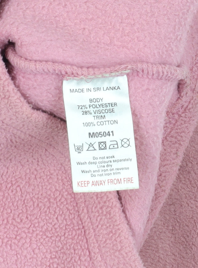Next Women's Pink Hooded Fleece Jacket Size 12