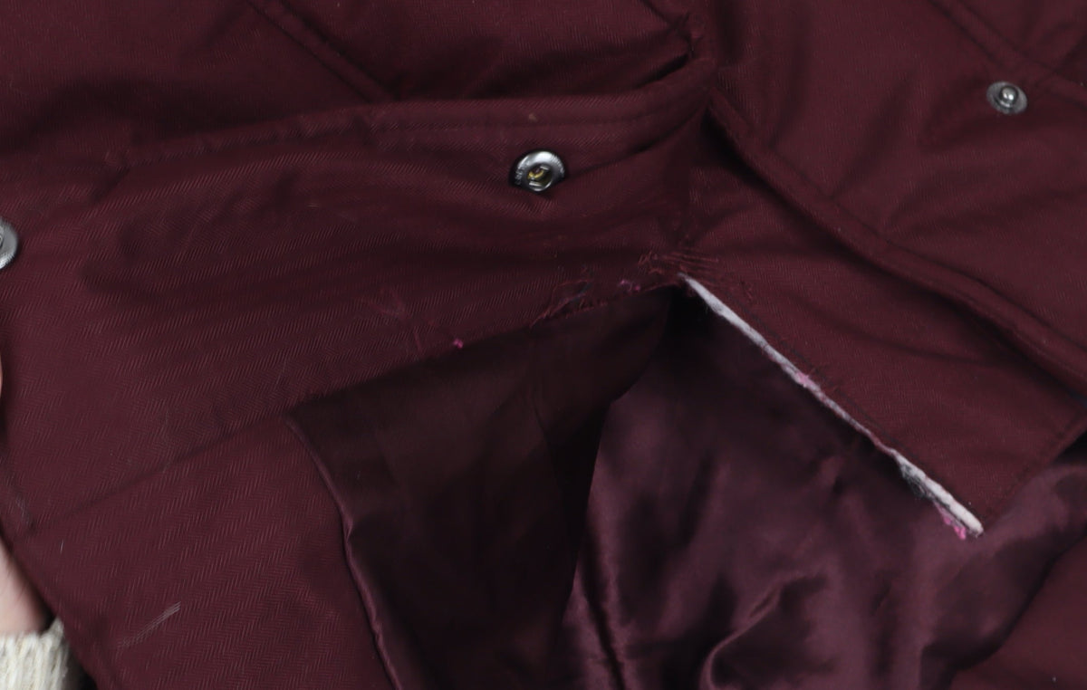 Crew Clothing Women's Red Puffer Jacket Size 8
