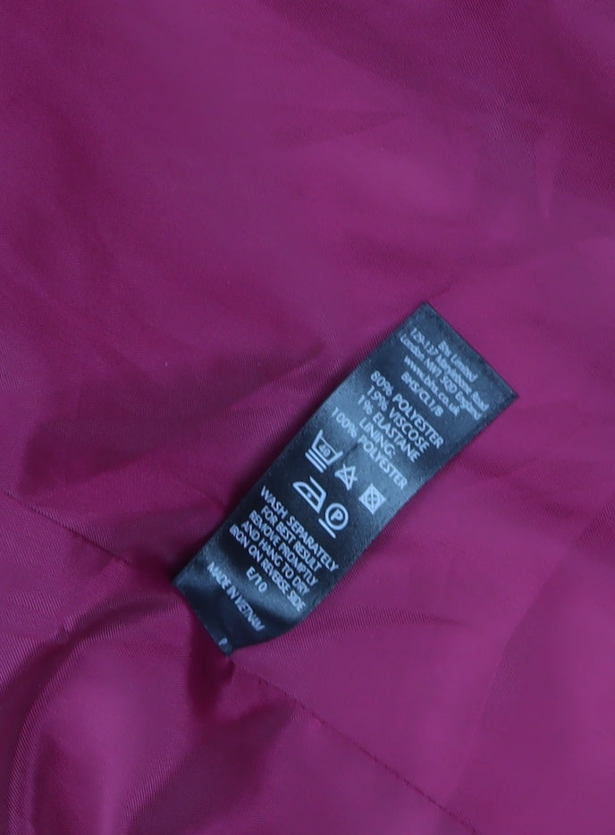 BHS Women’s Pink Pea Coat - Size 10, Lined, Buttoned
