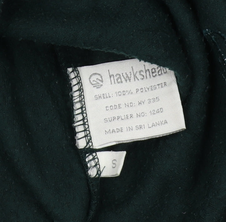 Hawkshead Unisex Green Fleece Pullover Sweatshirt S