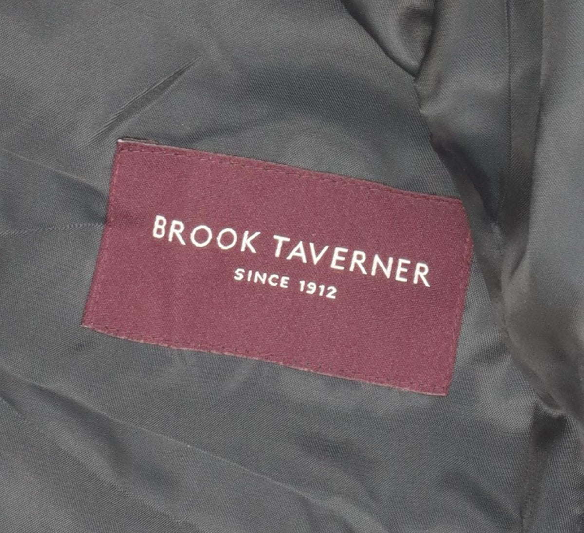 Brook Taverner Men's Black Wool Blazer 38R