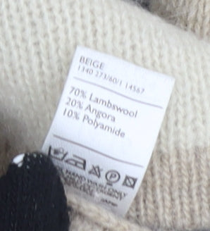 Berkertex Women's Beige Sequin Pullover Jumper Size 14-16