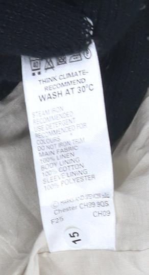 Marks & Spencer Women's Beige Cotton Jacket, Size 10
