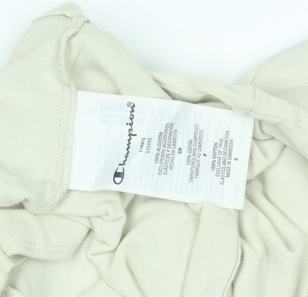 Champion Boys Ivory Short Sleeve Basic T-Shirt Size S