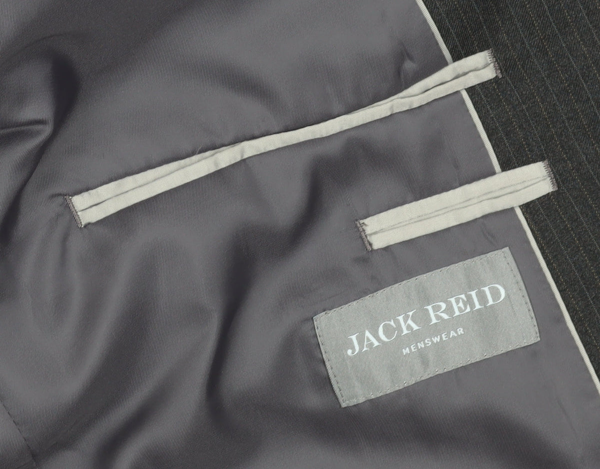 Jack Reid Mens Grey Blazer 44 Short Business Formal