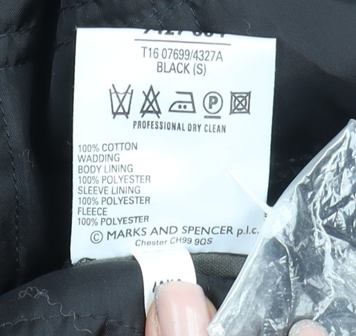 Marks & Spencer Men's Black Overcoat Jacket S