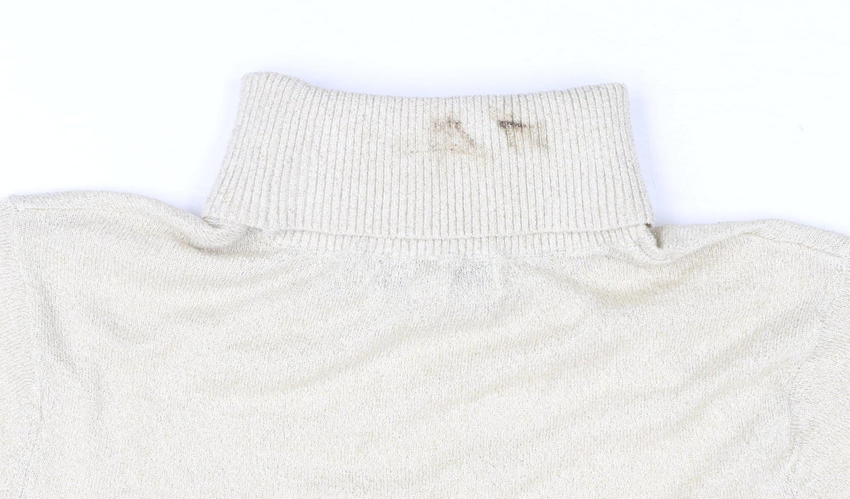 Marks & Spencer Women's Gold Roll Neck Sweater